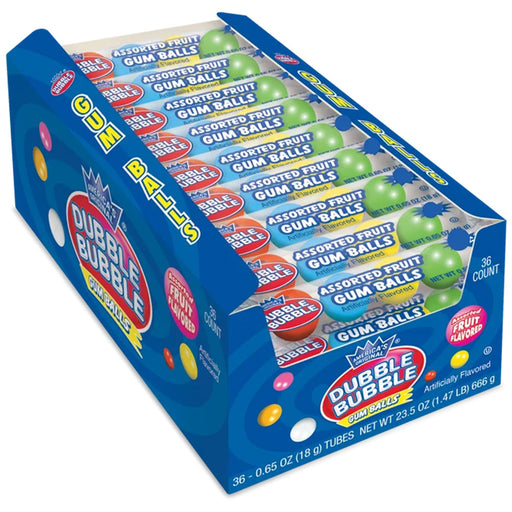 Dubble Bubble Gum Balls 36ct Box 12pk