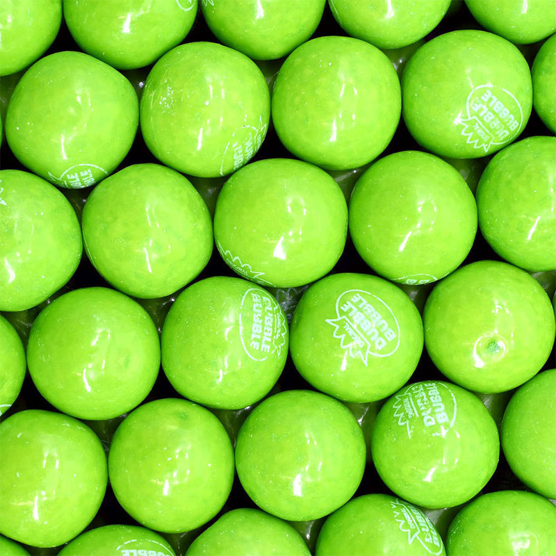 Dubble Bubble .92 Inch Gumballs Green Apple 1080 Count Case