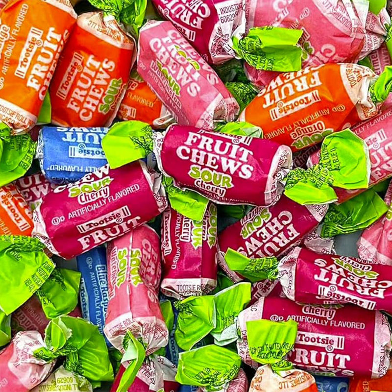 Tootsie Roll Fruit Chews Sour Assorted 30 lb Case