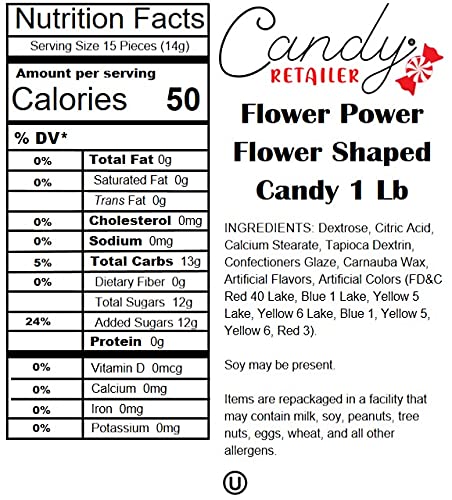 Concord Flower Power Coated Candy 1 lb
