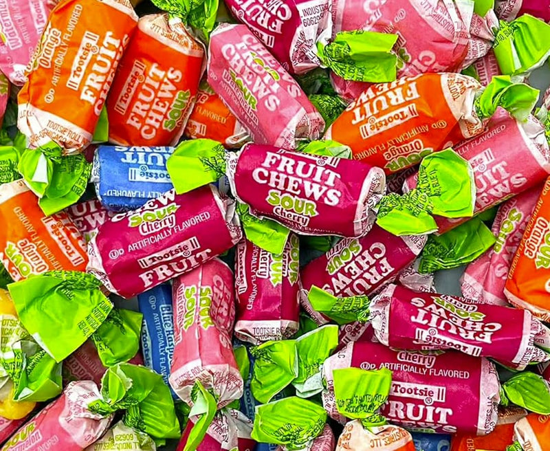 Tootsie Roll Fruit Chews Sour Assorted 1 lb
