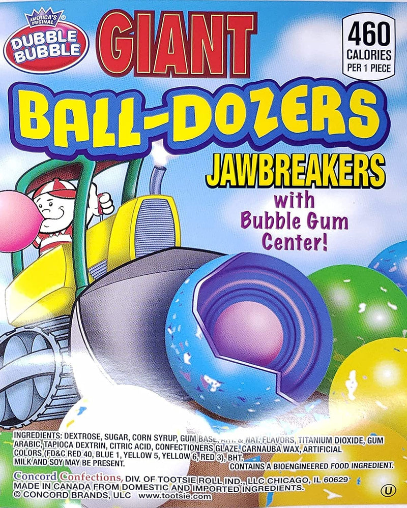 Concord Giant Balldozers with Gum Center Jawbreakers 1 lb