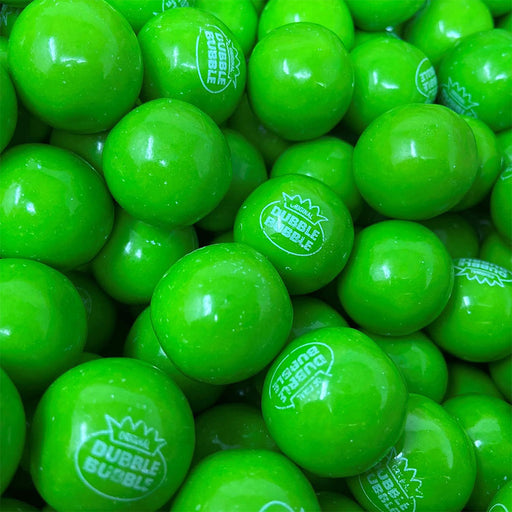 Dubble Bubble 1 Inch Gumballs Green Apple 2 lb