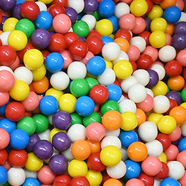 Dubble Bubble Half Inch Assorted 8 Flavor Gumballs 1 lb