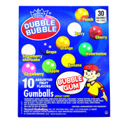 Dubble Bubble 1 Inch Assorted 10 Flavor Gumballs 2 lb